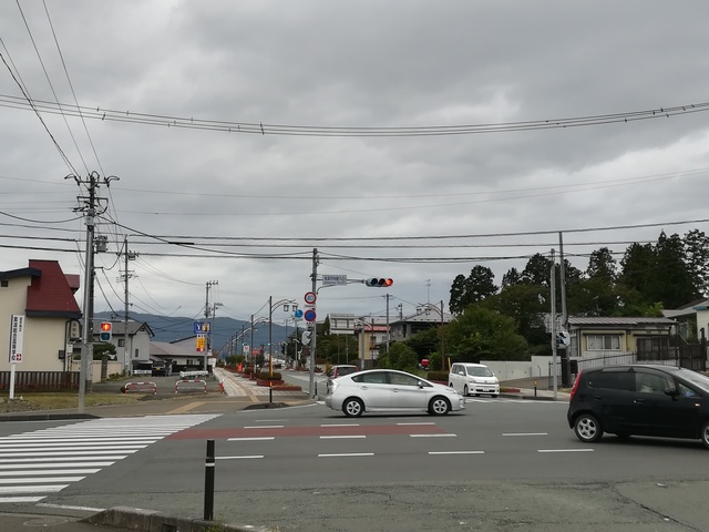 紫波中央駅前の交差点