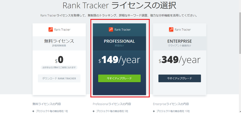 rank-trackerの価格